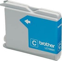 Brother Tintenpatrone LC-1000C Cyan (Ca. 400 Seiten) Brandneu
