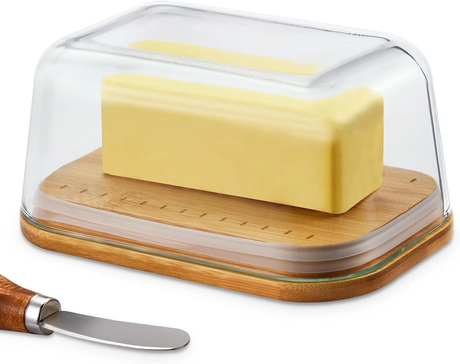 Glass Butter Dish with Sealed Lid, Butter Dish with Lid, Butter Tray with Lid Re
Opens in a new wind