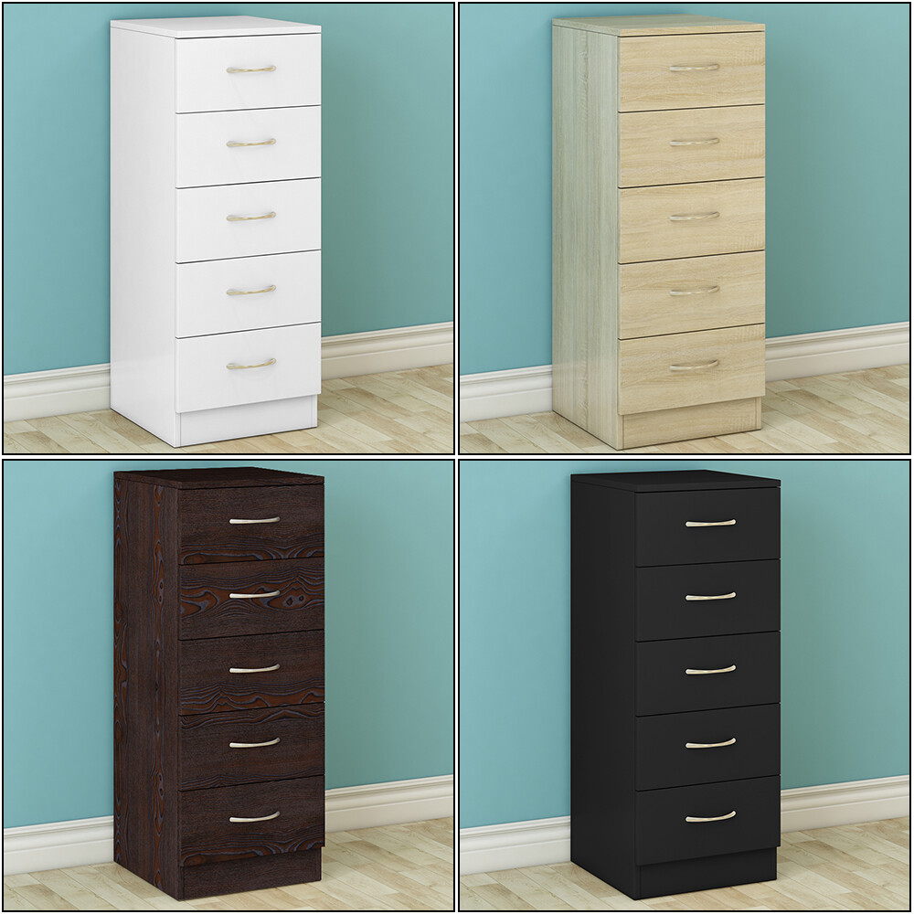 GiftGo Narrow Dresser Vertical Slim Dresser Chest of Drawers Skinny Storage Tower for Small Spaces Gaps Closet Bedroom Bathroom Small Fabric Drawer Unit (Charcoal Black, 5 Drawers) 11 5 Drawers Chest of Drawers Narrow Tall Cabinet Bedroom Hallway Storage Furniture