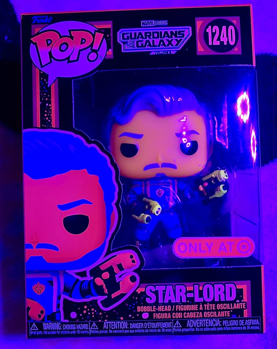 Funko Pop! Star-Lord #1240 Black Light Guardians Of The Galaxy 3!! ￼IN  HAND!!