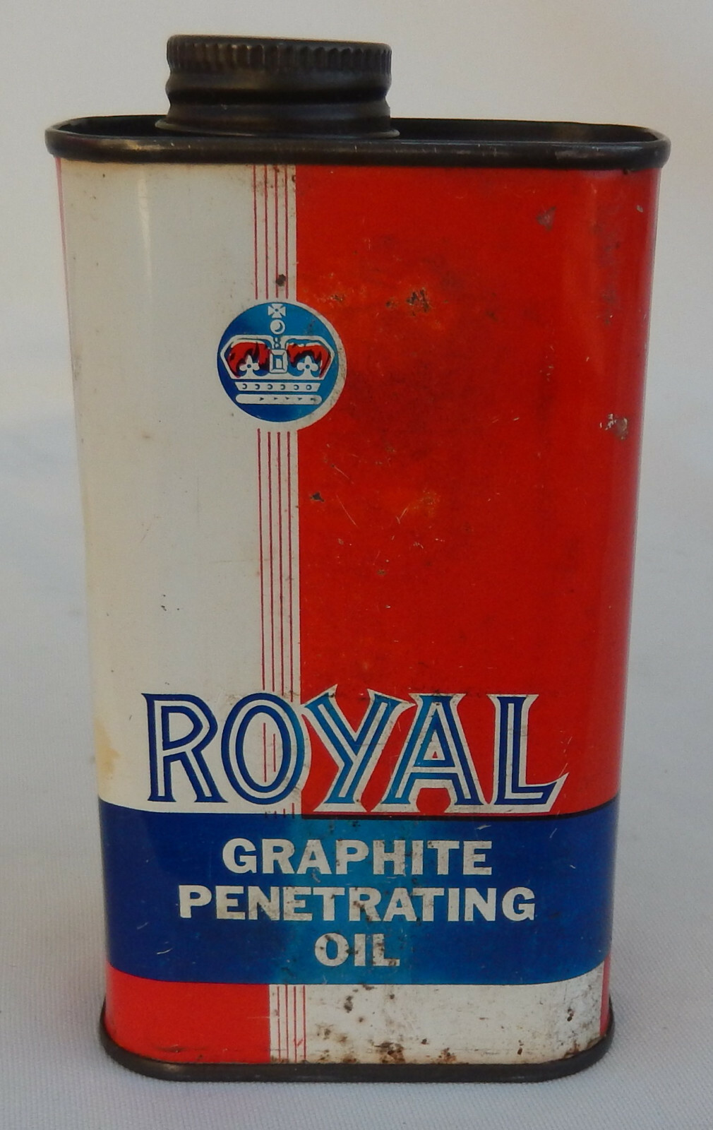 Vintage Royal Graphite Oil 1/2 Pint Tin eBay