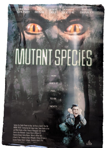1995 MUTANT SPECIES HORROR CULT MOVIE POSTER WILFORD BRIMLEY 27x40 One Sided
