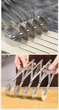 5 Wheels Stainless Steel Dough Cutter Expandable Pastry Cutter
