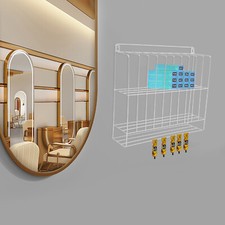 Wall Mounted Hair Dye Storage Rack - Durable Iron Organizer for Salons