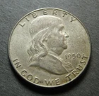 1950  Franklin Silver Half Dollar - 90% Silver * - (P2518)