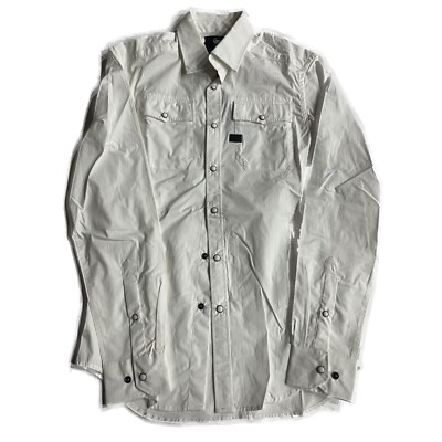 G-STAR Herren Hemd weiß korrekt Landoh L/S UVP 80£