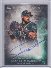 Franklin Barreto 2018 Topps Inception Rookies & Emerging Stars Auto #d/230 - A's
