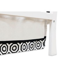 Jonathan Adler Crafted by Fisher-Price Nixon Crib Skirt - Black/White