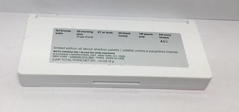 Clinique All About Shadow 6 Shade -AJ Bronze/at Dusk/Black Honey/Limited Edition - Image 3 of 3