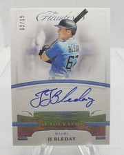 JJ Bleday 2021 Flawless Autographs First Flawless #03/15 On Card Auto Clean RC 