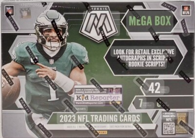 2023 Panini Mosaic NFL Football Mega Box Lot x2 Reactive Yellow Factory Sealed