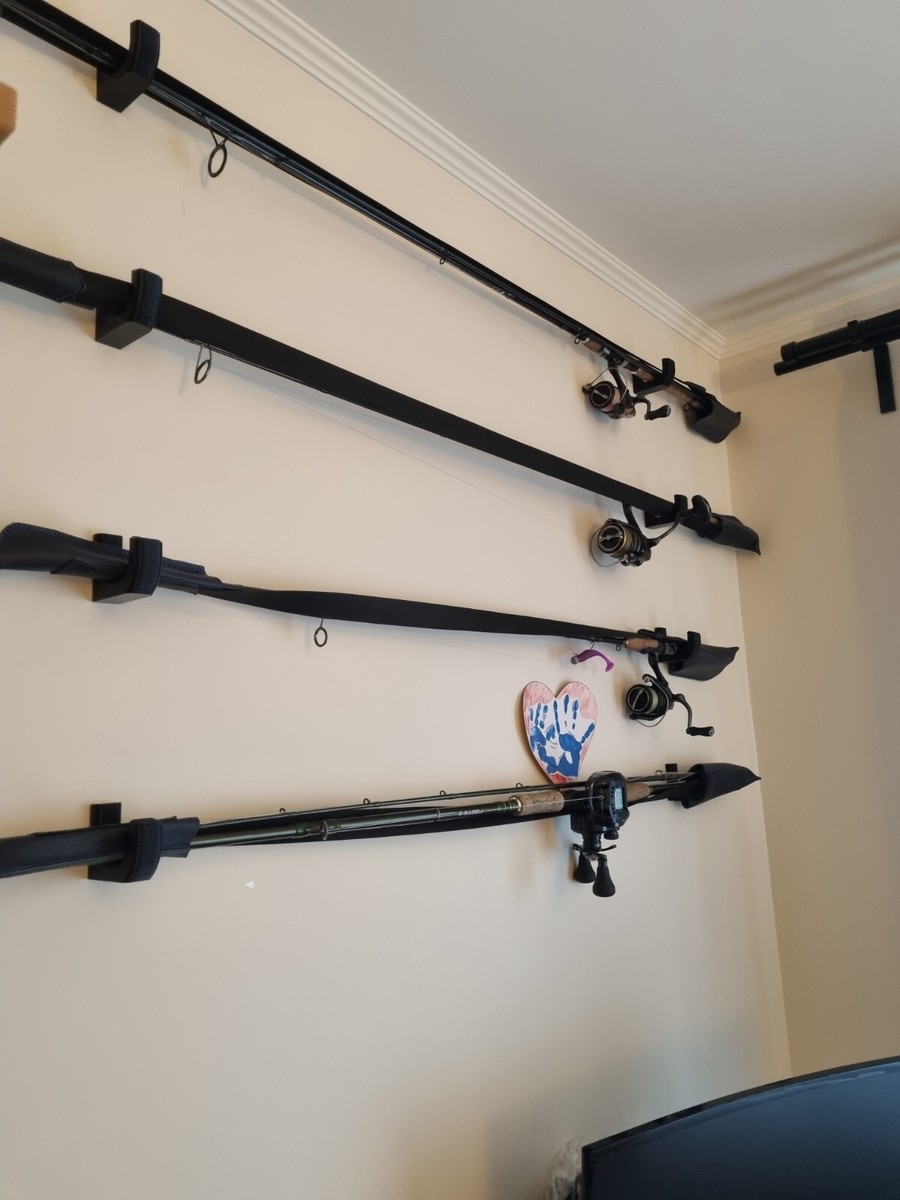 fishing rod holder wall mount horizontal Fishing holder