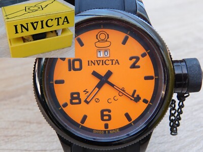-Armbanduhr INVICTA 4337 Quarz Russian Diver Wasserdicht 100m mit Uhrwerk RONDA