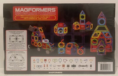 Magformers 120 piece Super Deluxe Creative Magnetic Building Set