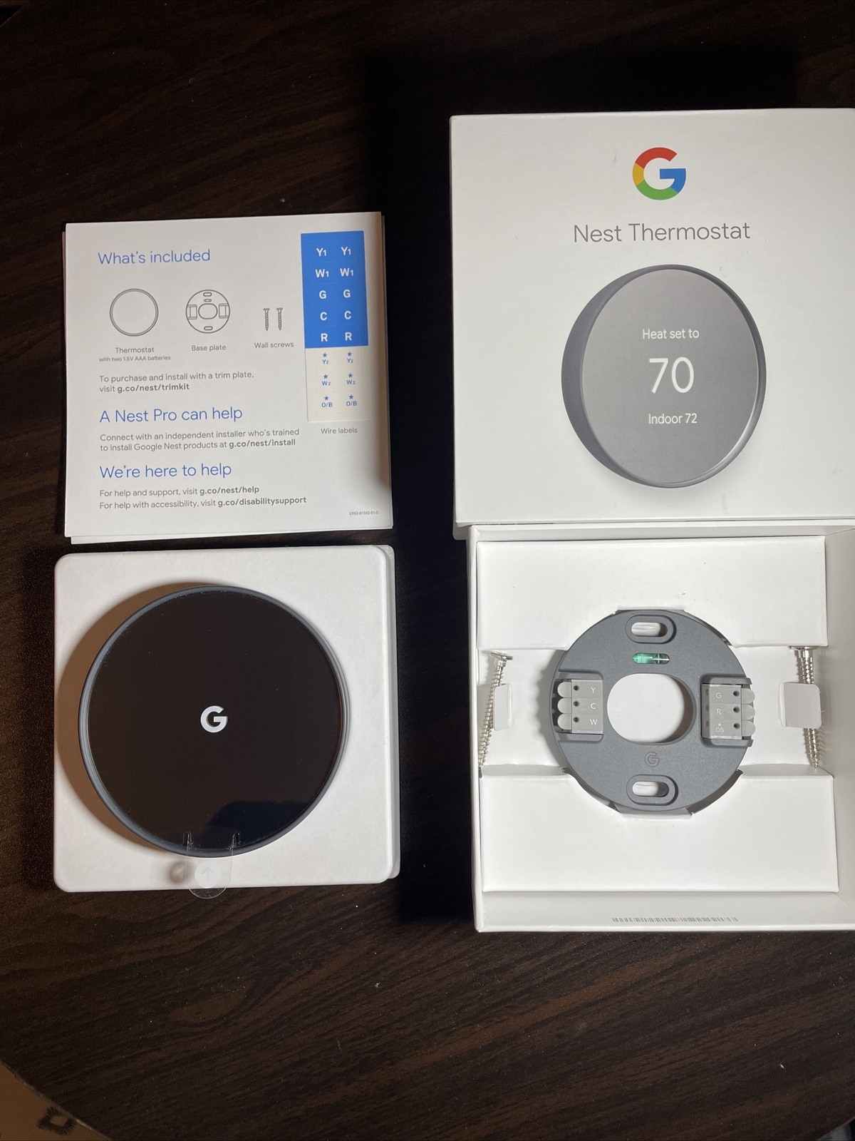 Google Nest Smart Thermostat, Charcoal SKU GA02081US, Model G4CVZ 193575007670 eBay