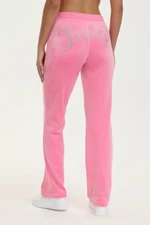 NEW ! NWT JUICY COUTURE Velour OG Big Bling Sweatpants in Pink Status Size S