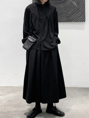 Damen Street Style lockere Hose weites Bein japanische Freizeithose Rock Hose - Bild 7 von 13