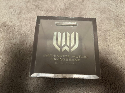 Vintage 1970's WASHINGTON MUTUAL (Seattle) Plastic Interlocking Bank