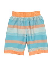 Nike Big Boys Light Blue Light Orange Swimsuit Trunks Shorts Size S EUC