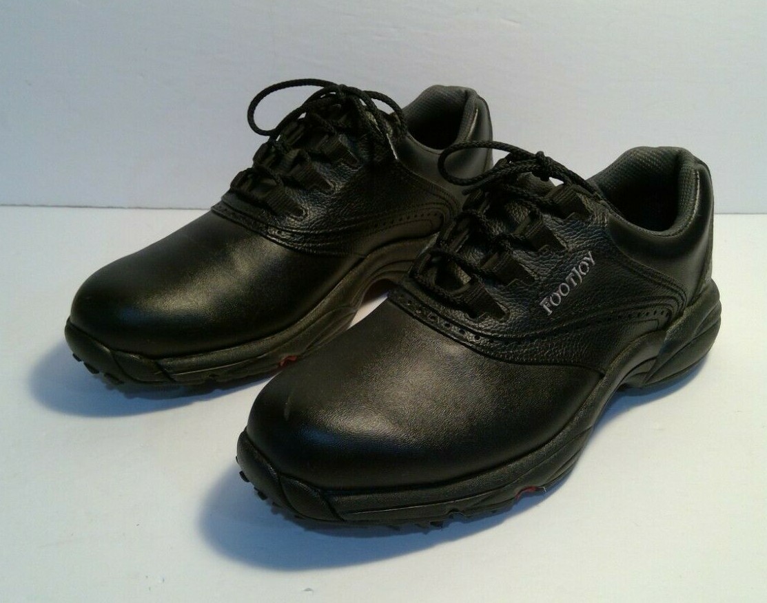 FootJoy Black Leather Golf Shoes (Men 8.5) | eBay display picture 2