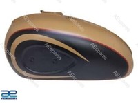 Passend FüR BSA A65 2 Gallonen Kraftstofftank Gold & Schwarz 1968-69 Stahl