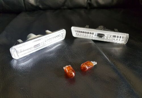 BMW 7 SERIES E38 CRYSTAL CLEAR SIDE INDICATORS REPEATERS - 1 PAIR - Picture 1 of 4
