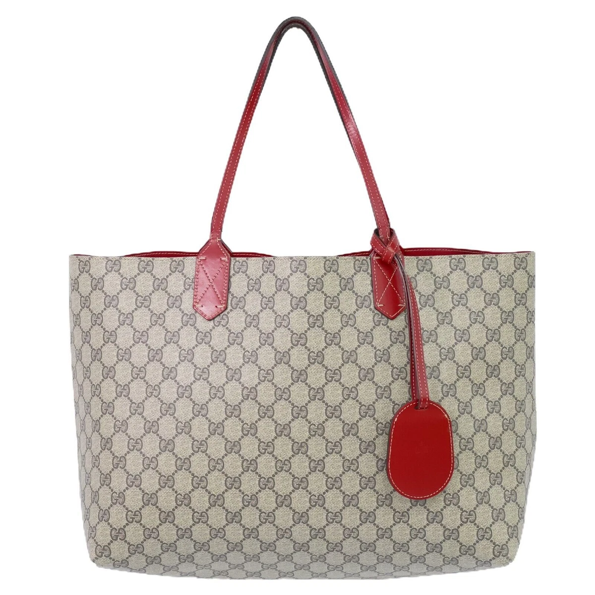 Gucci red hotsell reversible tote