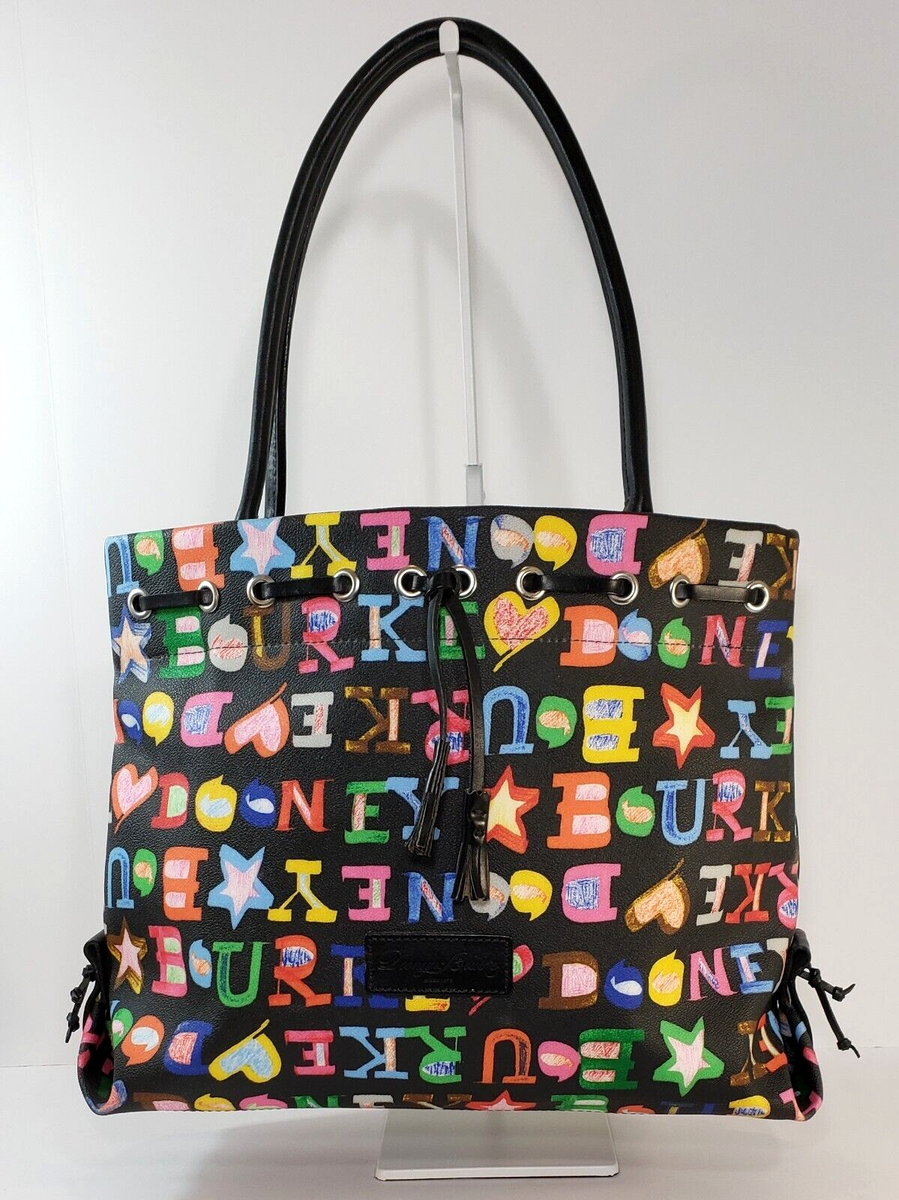 Vintage Y2K Dooney & Bourke Tassel Tote Bag Purse Crayon  display picture 1