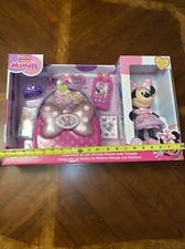 New Gift Disney Junior Minnie Bag Purse Set With Doll Toys 2023