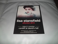 LISA STANSFIELD - lovely colour tour flyer (MINT) Affection Tour 2019