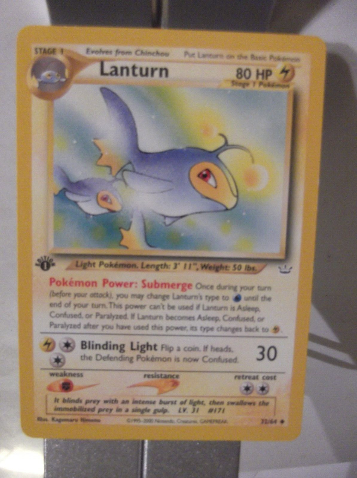 011PK32f - Lanturn- 32/64 - Neo Revelation - Common First Edition ]