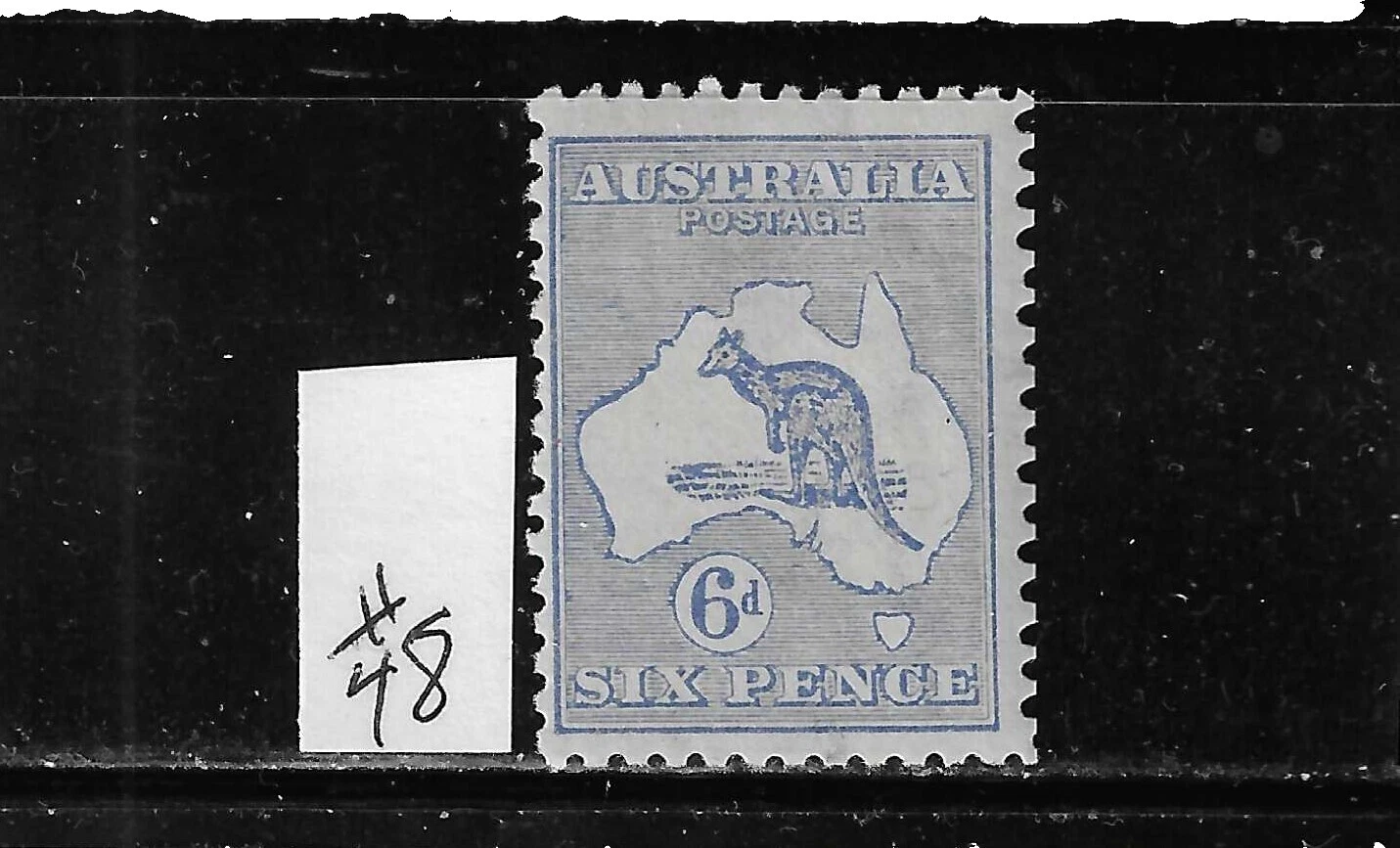 Lightly Hinged Australian Kangaroo Stamps