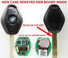 Bmw 3 5 7 X Remote Uncut Key Blade Fob Oem Board Keyless Lx8fzv 315 Mhz Lx8 Fzv