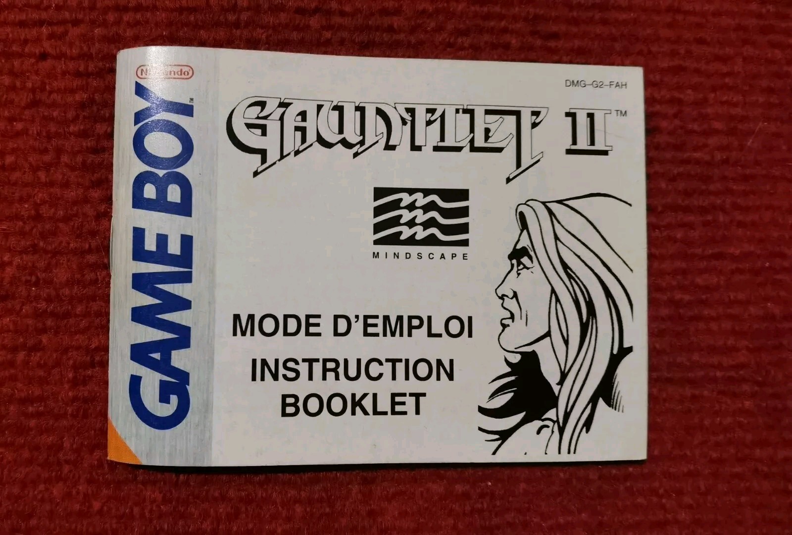 GAUNTLET II Game Boy fah Notice Seule Très Bon État Manual Only !!!