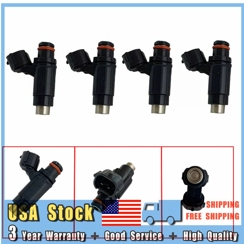 4Pcs New Fuel Injectors 49033-0013 For Kawasaki Ninja ZX600 ZX6R Z750 2007-2012 Foto 3 de 4