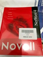 ULTRA RARE OPENED FOR PHOTOS NOVELL NETWARE 4.11 WITH ALL BOOKS AND CD RM4