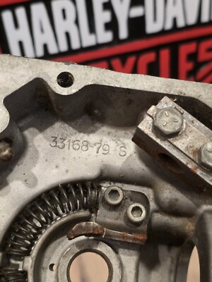 Harley Davidson Shovelhead Rotary Top Transmission Lid OEM 33168