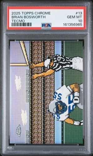 2025 Topps Chrome Brian Bosworth Base (PSA 10)