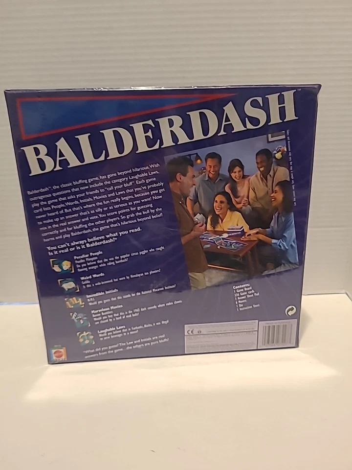 Balderdash The Classic Bluffing Party Game 2003 Mattel New - Image 2 of 2
