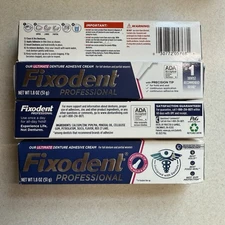 Fixodent Professional Ultimate Denture Adhesive Cream Dentures, 1.8 oz, 4 Pack