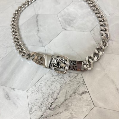 Vivienne Westwood AUGUSTINO choker necklace Buckle Silver with