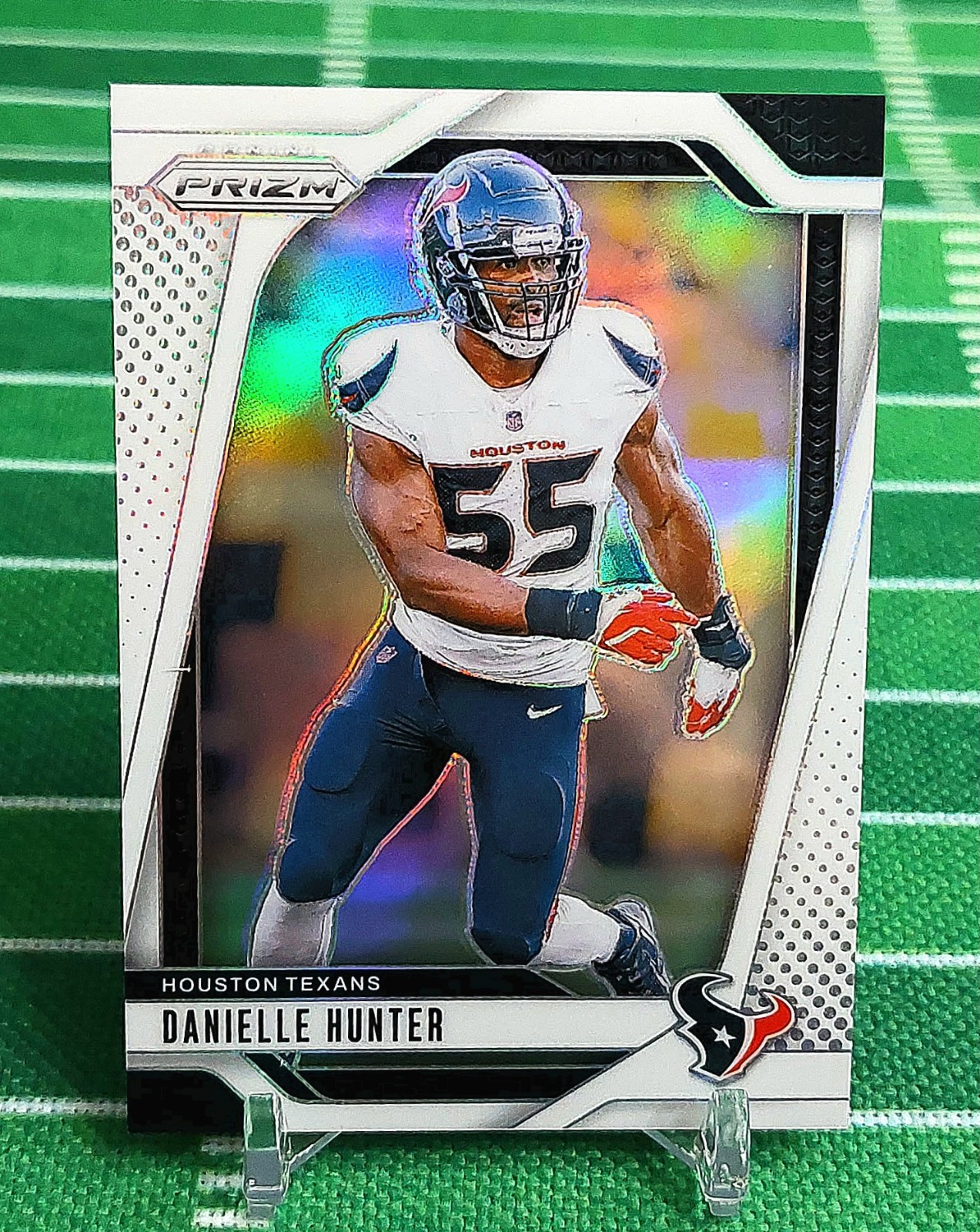 2024 Panini Prizm Danielle Hunter White Prizm /35 #117 SSP Houston Texans