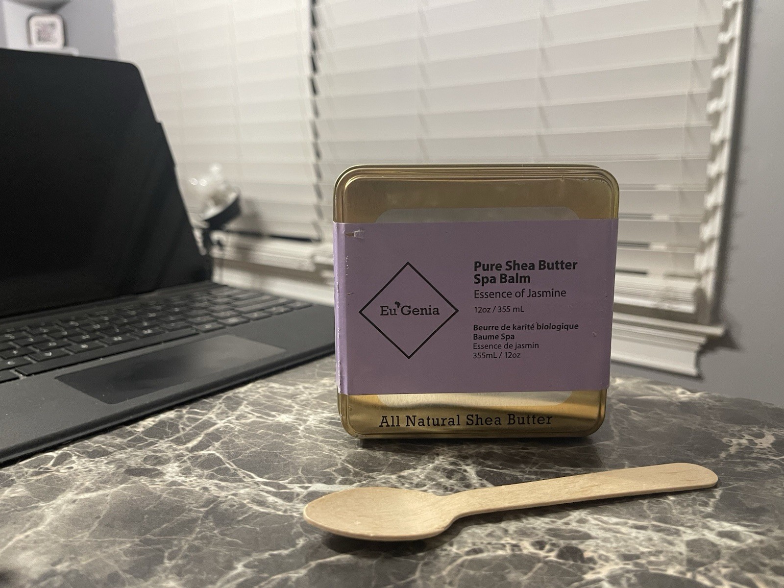 Eu’Genia Essence of Jasmine Pure Shea Butter Spa Balm 12oz
