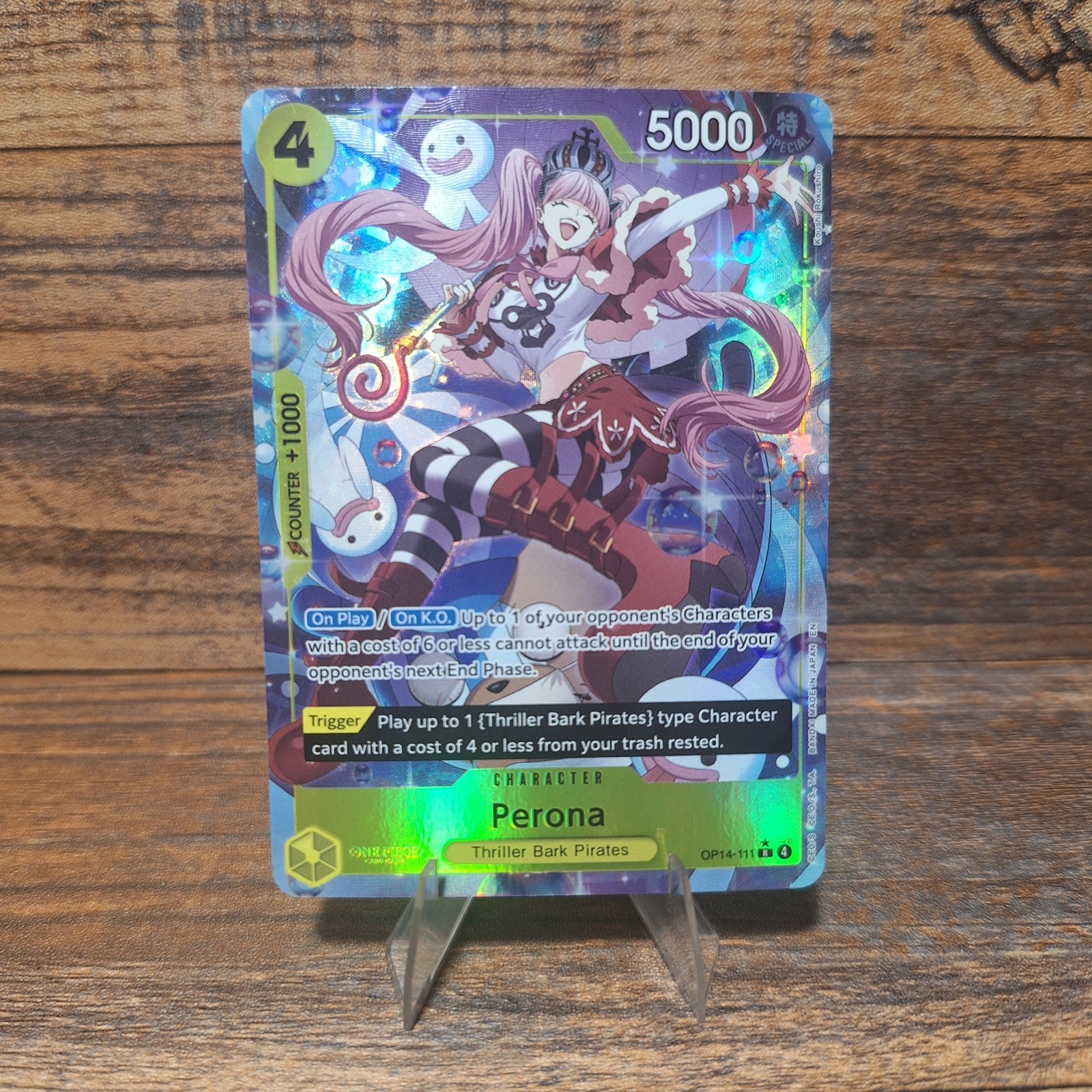 One Piece Perona - OP14-111 (R*) (Alt Art) - The Azure Sea's Seven (OP14)