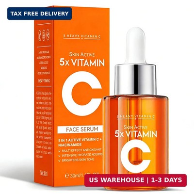 Vitamin C Serum 20% for Face, Anti-Aging & Hydrating Serum with Hyaluronic Acid 