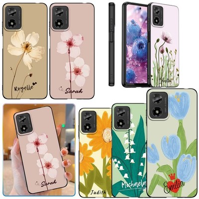Custom Case Elegant Flower Soft Phone Cover For Motorola Moto G Power G06 G Play