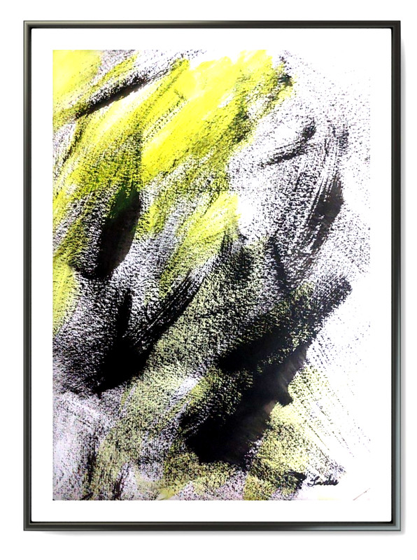 LOVELESS - Impressionistic acrylic on paper 11 X 15 Art Impressionism COA