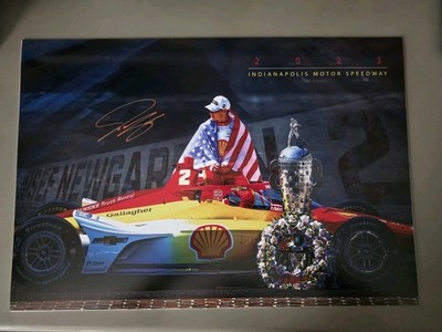 Signed Josef Newgarden 2023 Indy 500 Champion 13x19 Photo