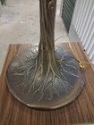 Restored Antique Art  Deco Spelter Slag Glass  Lamp Base By Loevsky & Loevsky. — photo 5
