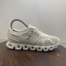 On Cloud 5 Women's 6 Running Shoes All White Lace Up Athletic Sneakers 59.98902